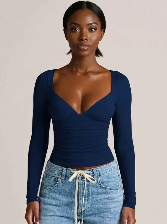 Long Sleeve Fitted T-Shirt