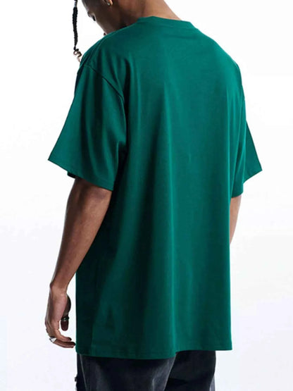 Men's Round Neck Oversized Cotton T-Shirt