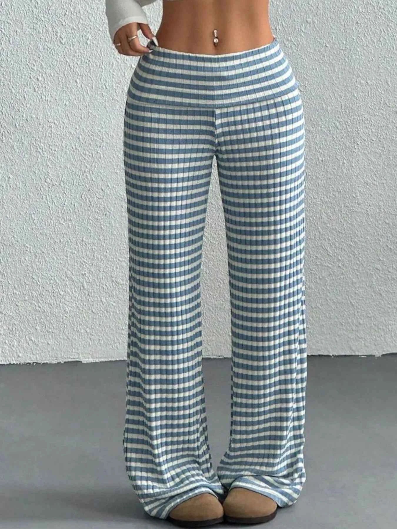 Striped Wide Leg Pants