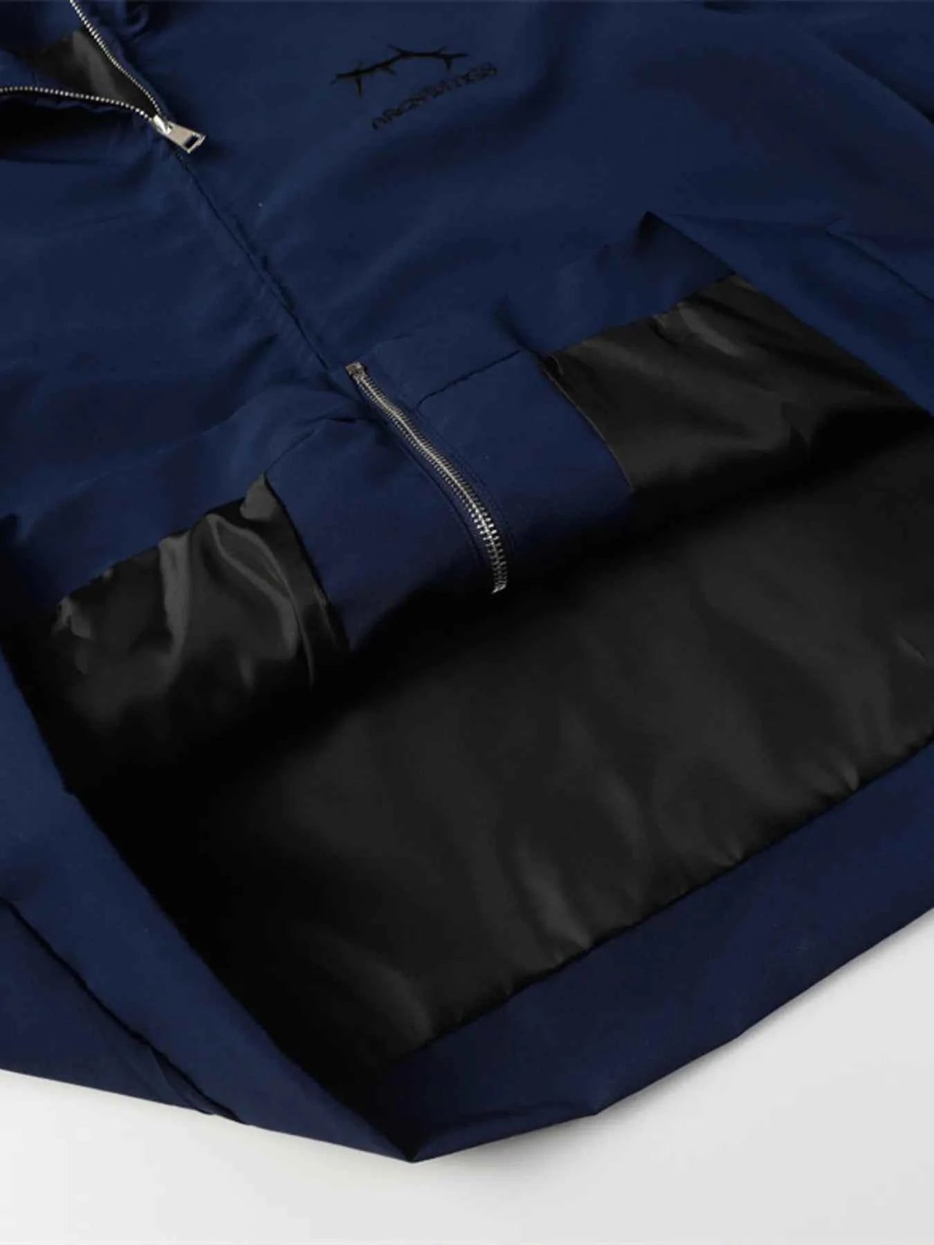 Men's Contrast Zip Up Jacket