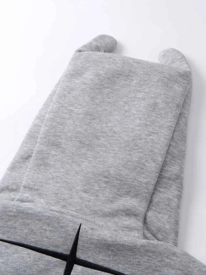 Men's Devil Horn Zip-Up Hoodie