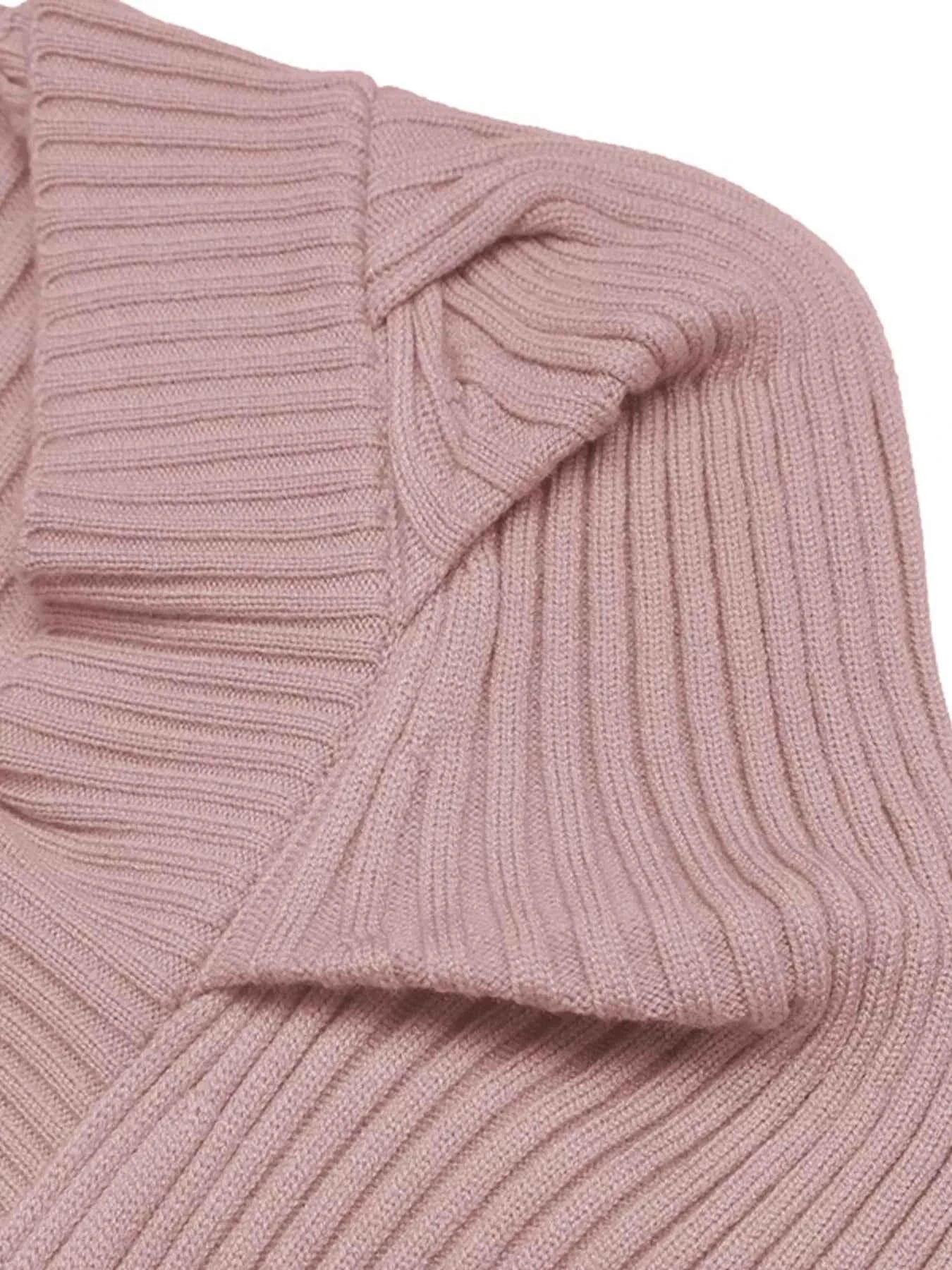 Ribbed Knit Square Neck Bodycon Sweater Dress