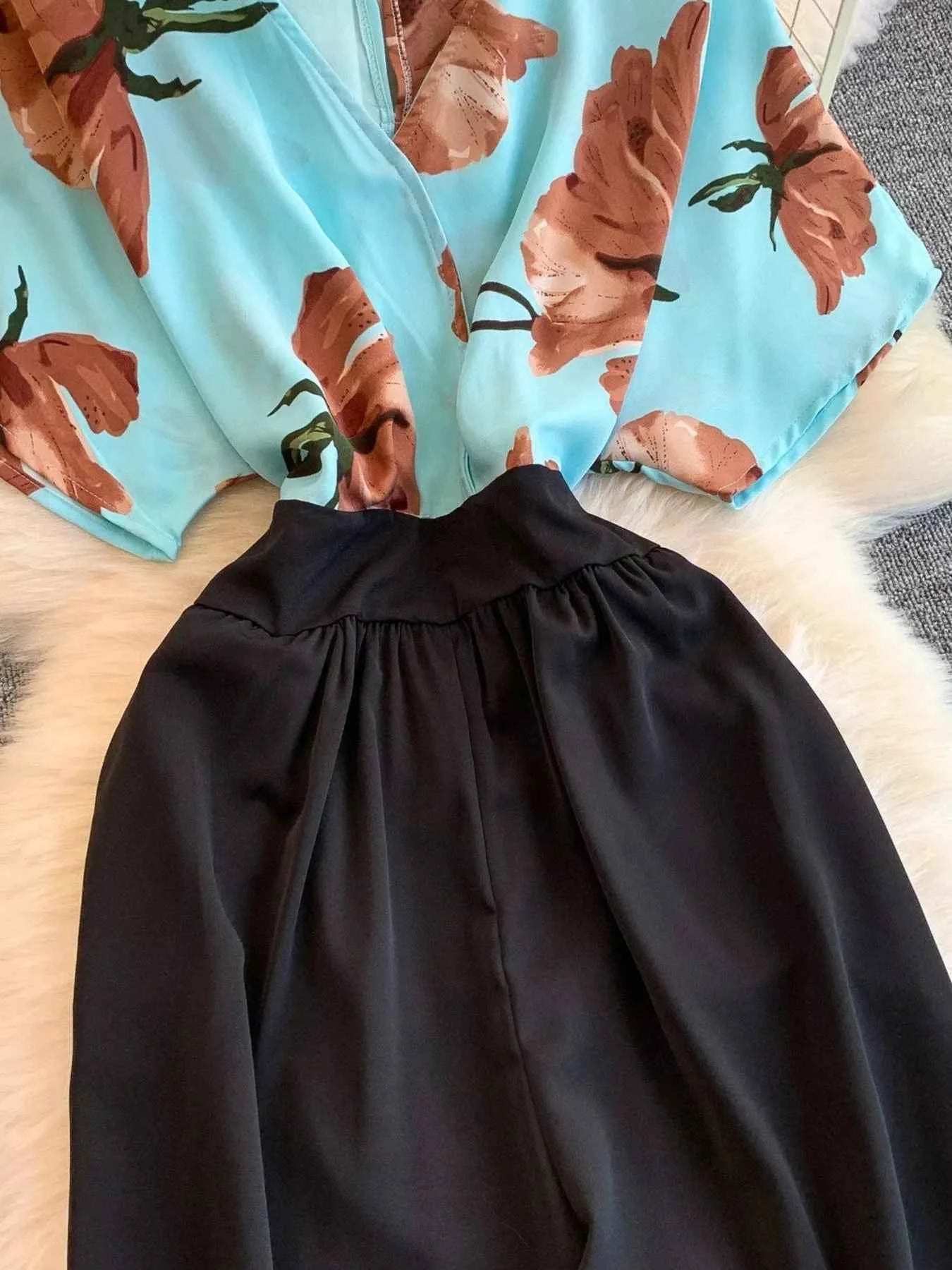 Printed Wide Leg Jumpsuit