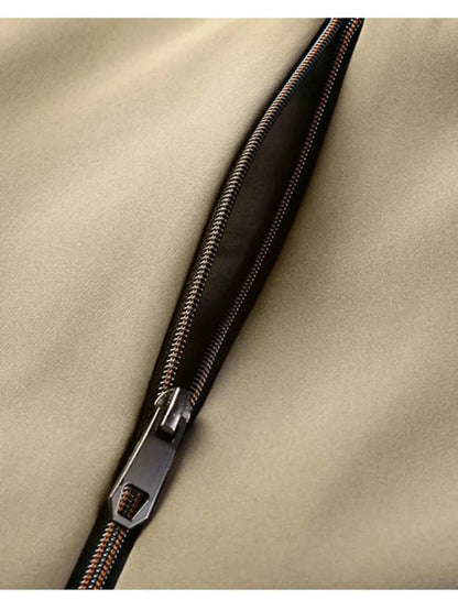 Men's Plus Size Zip Up Long Sleeve Jacket