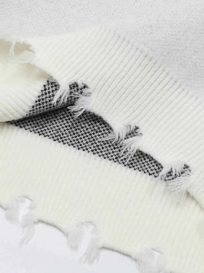 Men's Letter Round Neck Long Sleeve Sweater