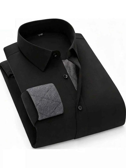 Men's Full Size Slim Fit Long Sleeve Shirt Plus Size