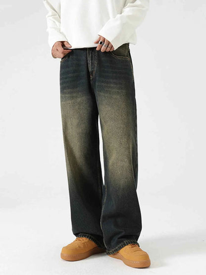 Men's Wide Leg Baggy Jeans