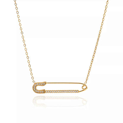 18K Gold-Plated Paperclip Necklace