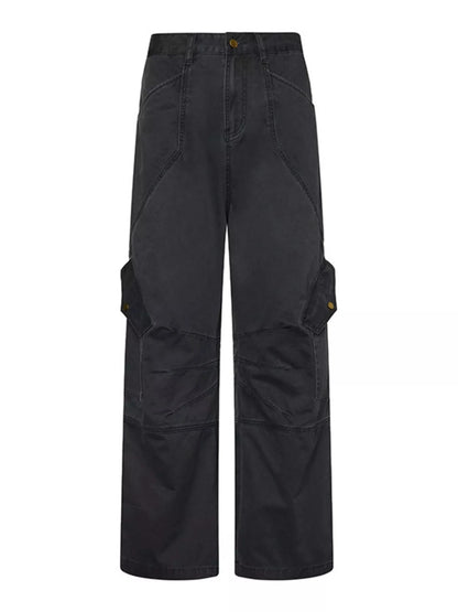 Men's Wide Leg Cargo Pants