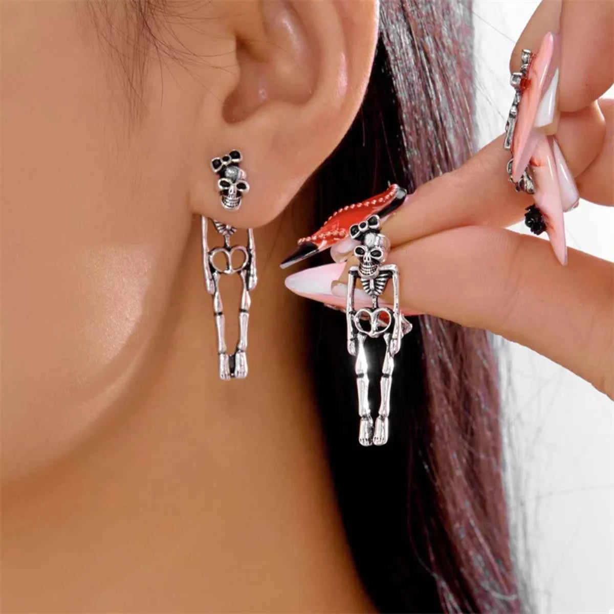 Halloween Skeleton Drop Earrings