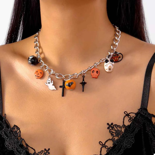 Halloween Charm Chain Necklace