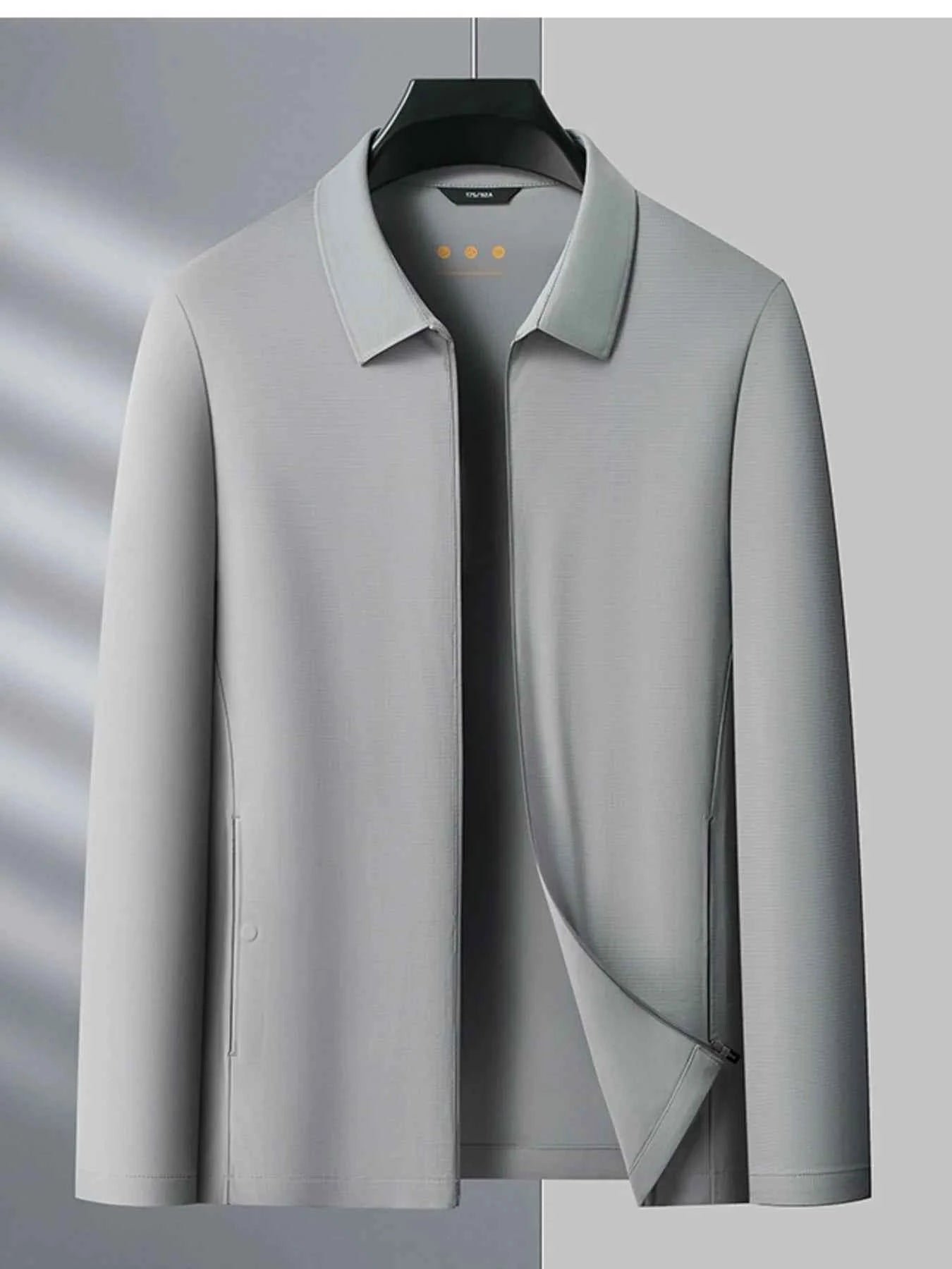 Men's Plus Size Zip Up Long Sleeve Jacket