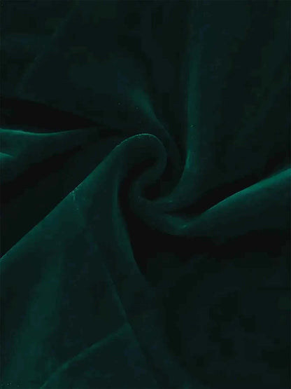 Velvet Double-Breasted Blazer Dress