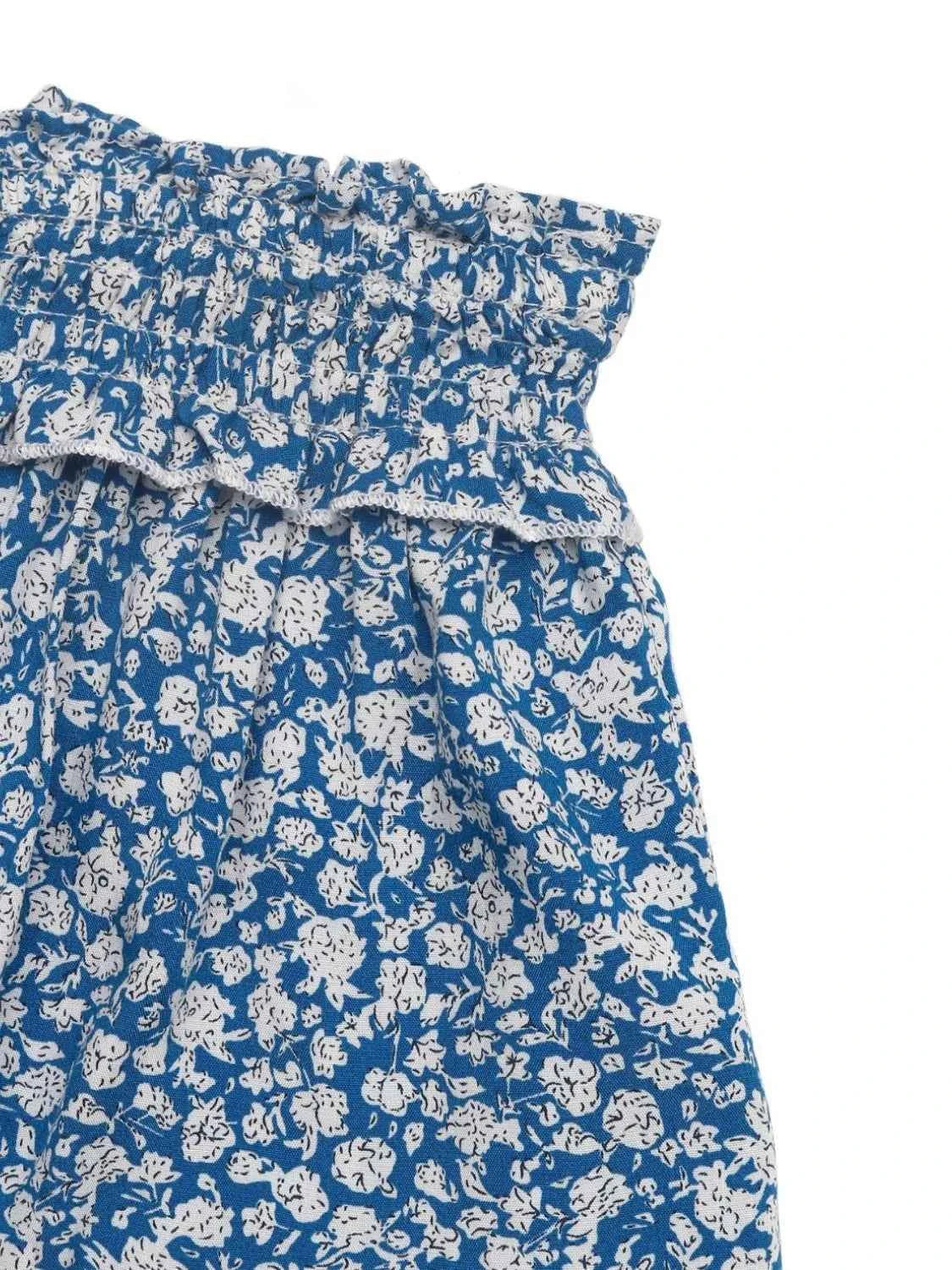 Tassel Floral Mini Skirt