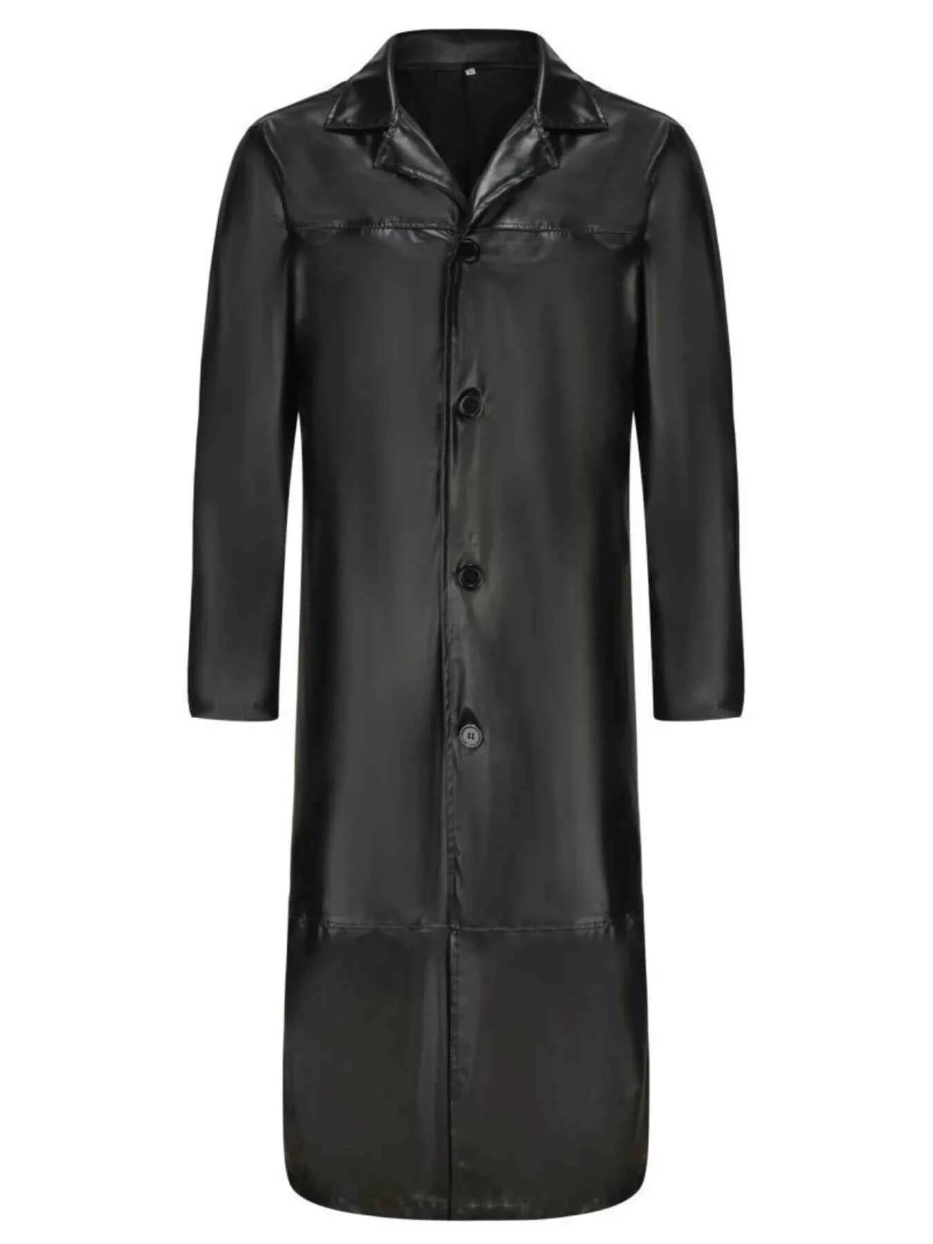 Men's Full Size Button Up Long Sleeve Longline Jacket Plus Size