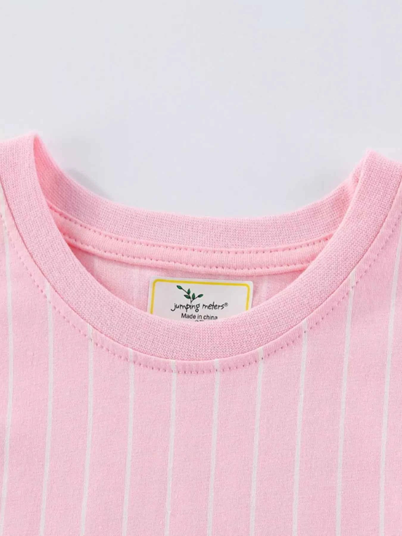 Children's Striped Unicorn Short Sleeve Dress