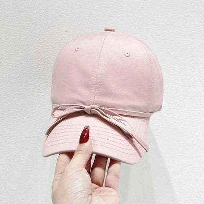 Bow Solid Color Baseball Cap