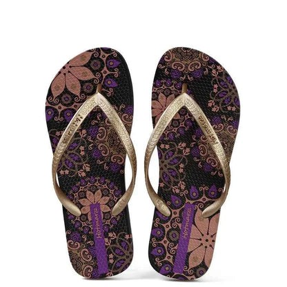 Printed Summer Toe Post Slippers