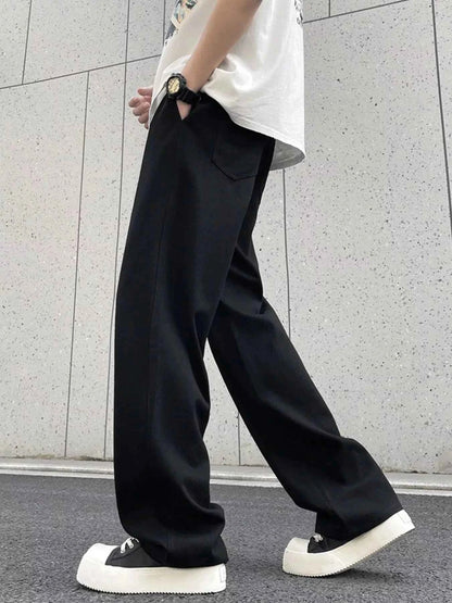 Men's Full Size Drawstring Wide Leg Pants Plus Size