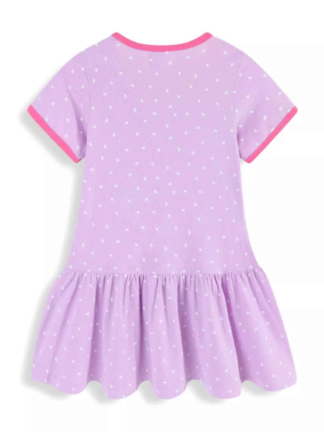 Children's Unicorn & Fairy Embroidered Ruffle Hem Dress