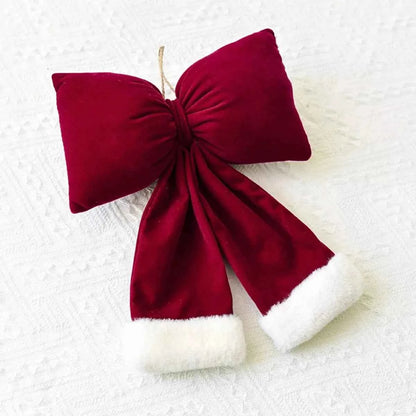 Christmas Velvet Bow Hanging Ornament