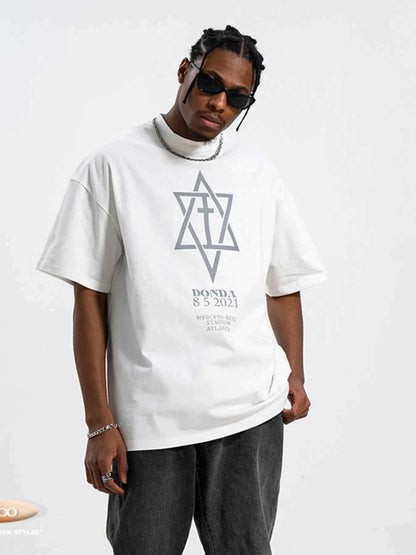 Men's Graphic Round Neck Half Sleeve T-Shirt