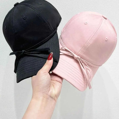Bow Solid Color Baseball Cap