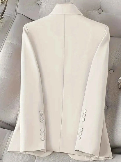 Single-Button Long Sleeve Blazer