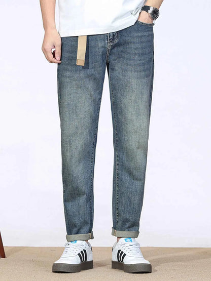 Men's Wash Straight Leg Jeans