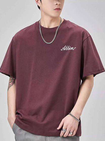 Men's Plus Size Basic Style Round Neck T-Shirt