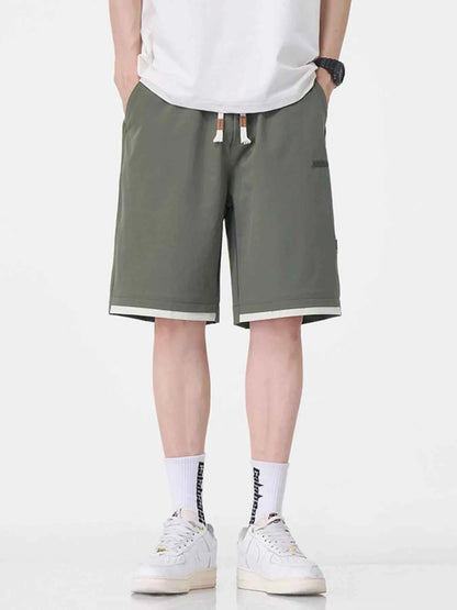 Men's Plus Size Drawstring Loose Fit Shorts
