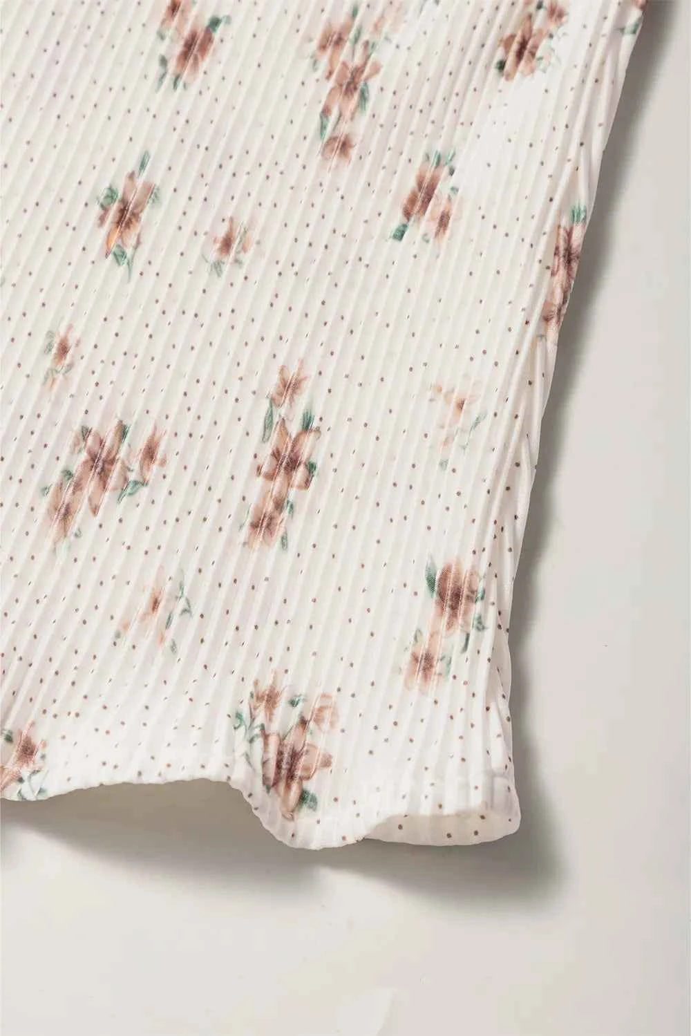 Floral Bow Back Scoop Neck Cami