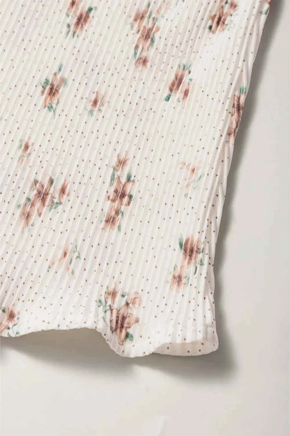 Floral Bow Back Scoop Neck Cami