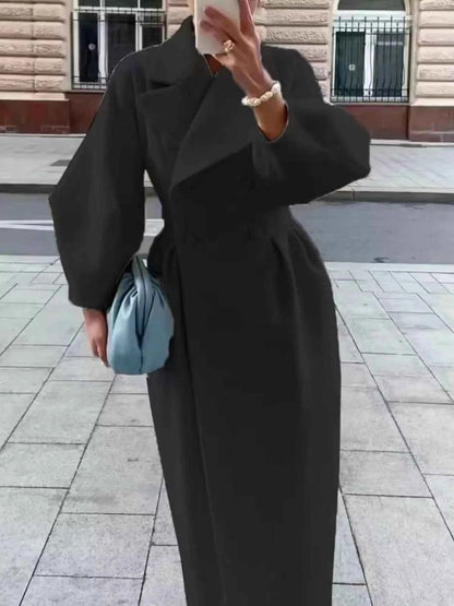 Double-Breasted Longline Coat