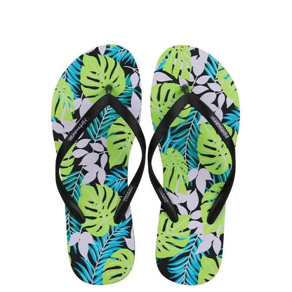 Tropical Print Summer Slippers