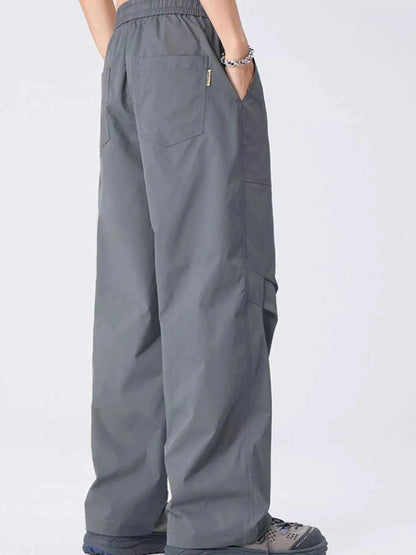 Men's Plus Size Casual Wide Leg Cargo Pants