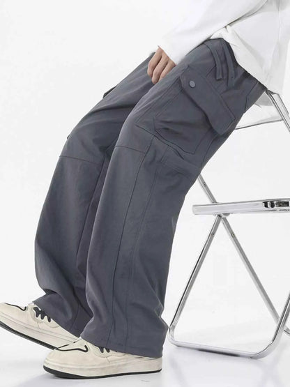 Men's Full Size Multi-Pocket Cargo Utility Pants Plus Size