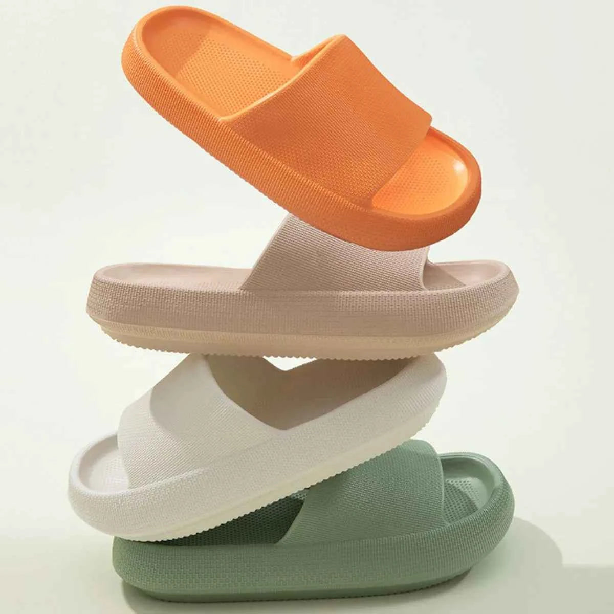 Open Toe Platform Slippers