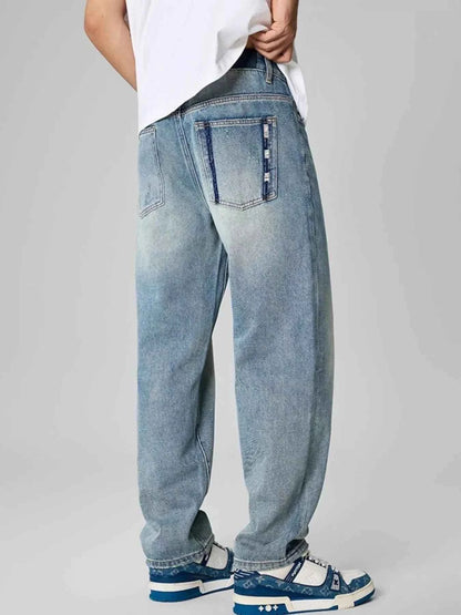 Men's Distressed Relaxed Fit Jeans