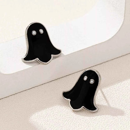 2 Pair Halloween Ghost Stud Earrings