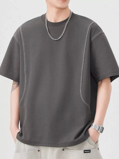 Men's Plus Size Round Neck Short Sleeve T-Shirt