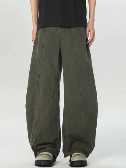 Men's Pocketed Wide Leg Pants