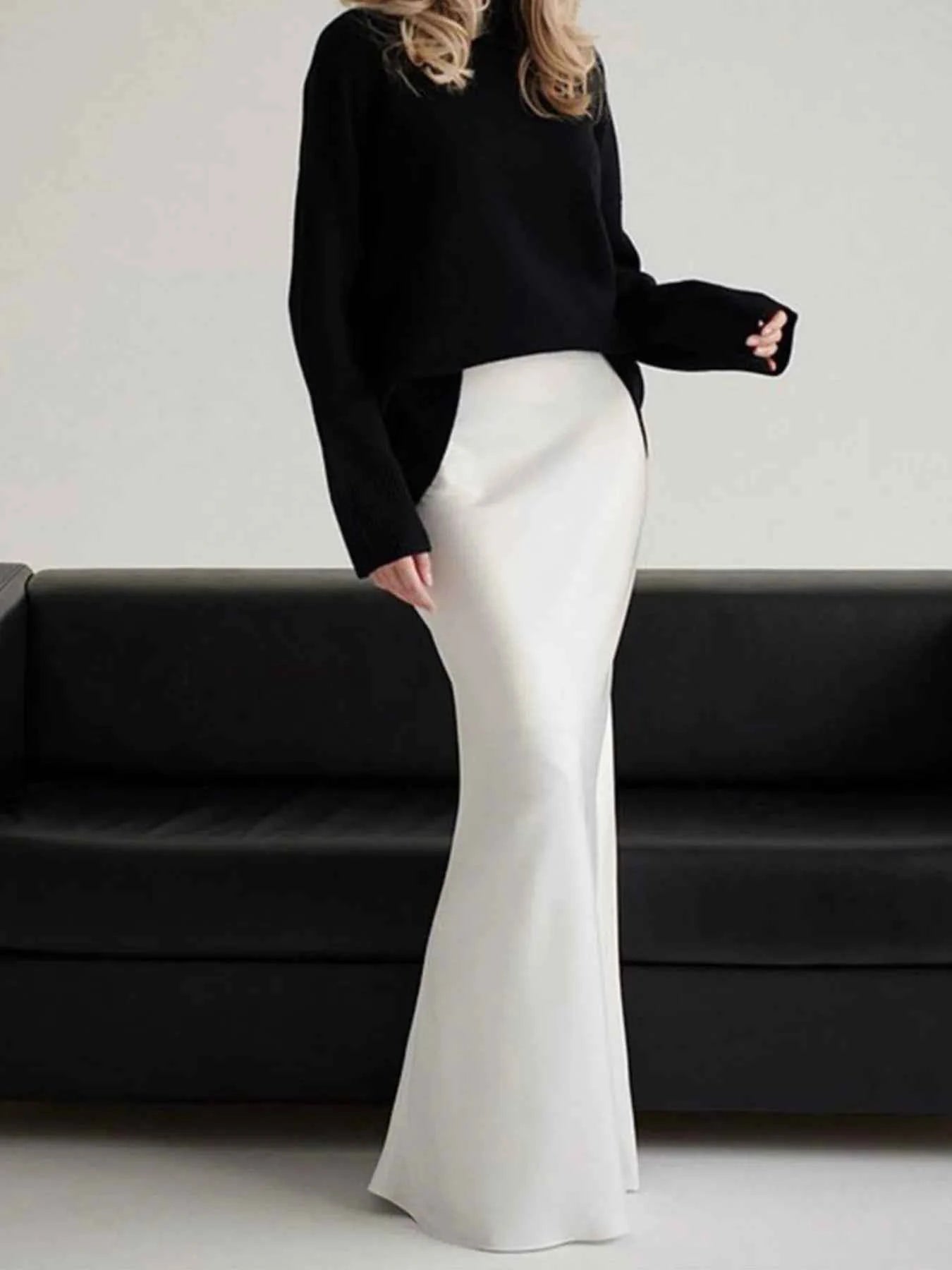 High-Waisted Maxi Skirt
