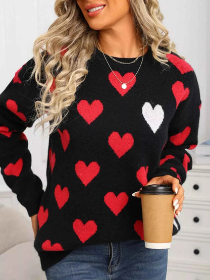 Valentine's Day Heart Crew Neck Sweater