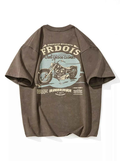 Men's Plus Size Round Neck Short Sleeve T-Shirt