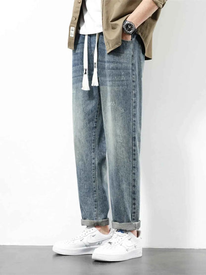 Men's Plus Size Wide Leg Jeans