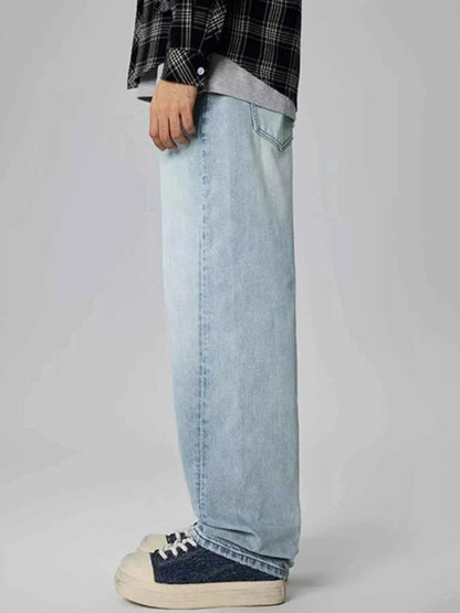 Men's Wash Straight Leg Jeans