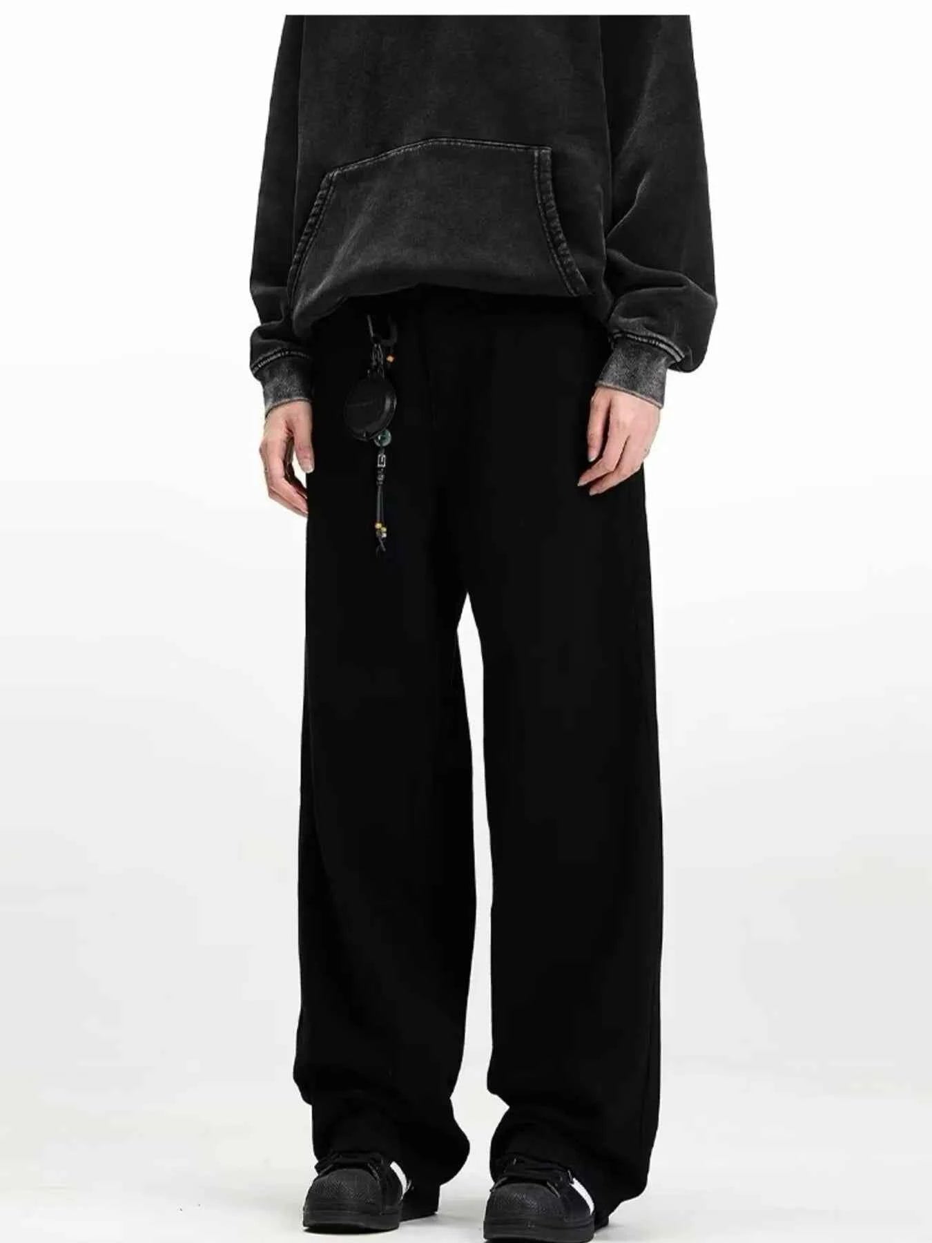 Men's Embroidered Palm Tree Wide Leg Jeans