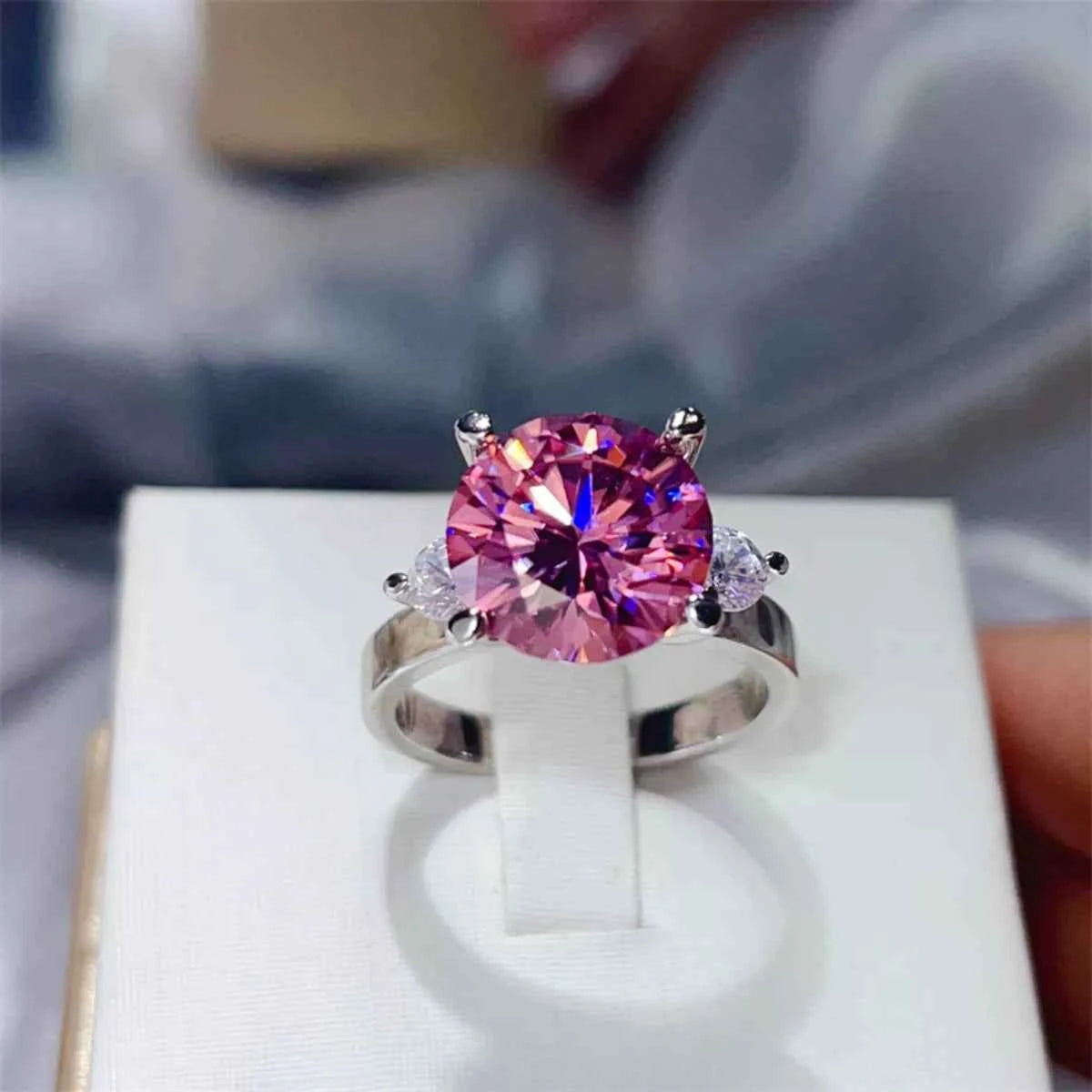 5 Carat Moissanite 925 Sterling Silver Ring