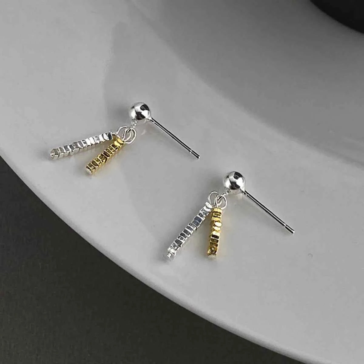 925 Sterling Silver Chain Drop Earrings